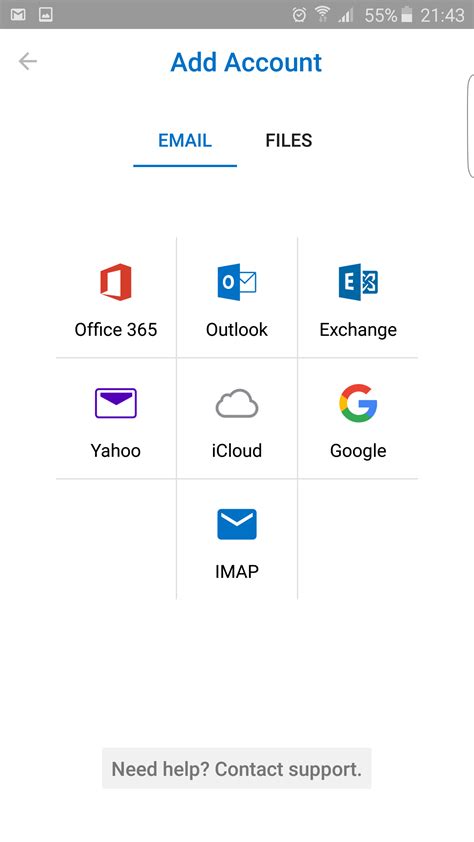 Setting up office 365 in an android email client