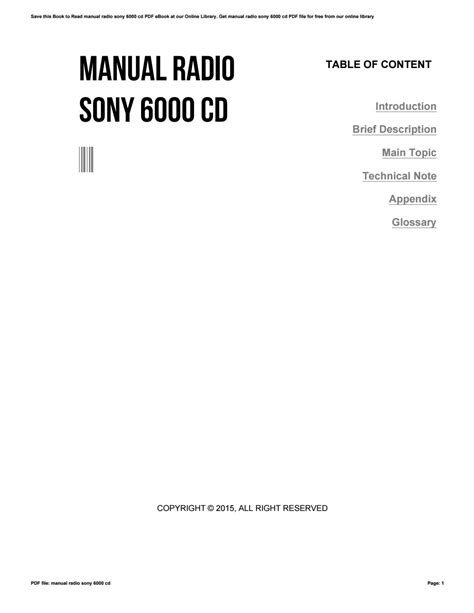 Settings for sony 6000 cd manual. - 1994 chevrolet u s mail truck llv service handbuch us.