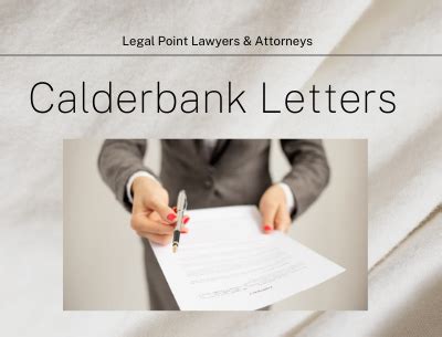 Settling Legal Disputes - Calderbank Letters & Offers of Compromise ...