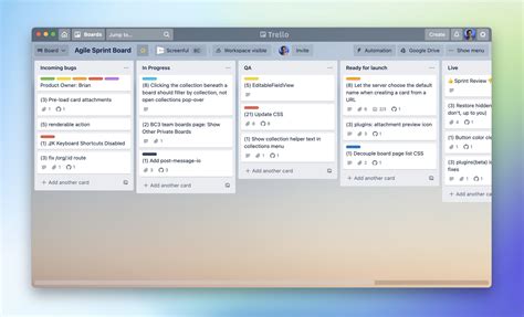 Setup workflow in Trello A guide to easily create advanced dashboards