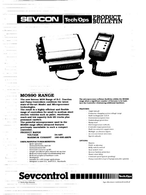 Sevcon calibrator manual. pdf), Text File (. Check out these Sevcon controller manua...