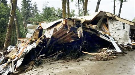 Seven Oaks woman — and her mobile home — washed away in Hilary flood