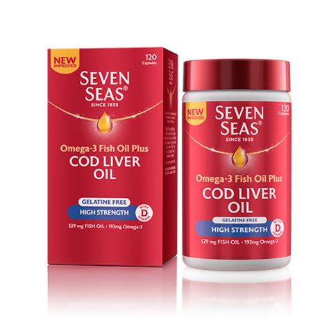 Seven Seas Cod Liver Oil High Strength Gelatine Free 120 …