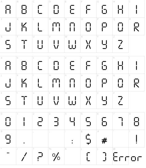 Seven Segment Font Download