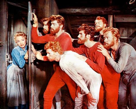 Seven brides for seven brothers movie. When the eldest of seven Oregon frontier brothers announces his marriageplans, the others follow his advice and kidnap six beautiful women oftheir own. It's ... 