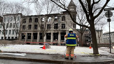 Seven missing after blaze destroyed Old Montreal building, fire officials say