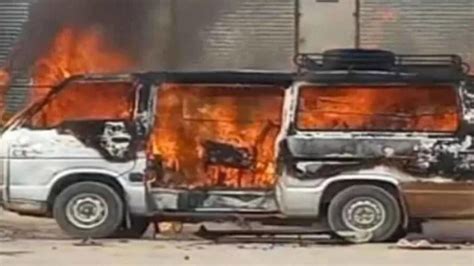 Seven people including two children are killed by a gas explosion in a van in eastern Pakistan