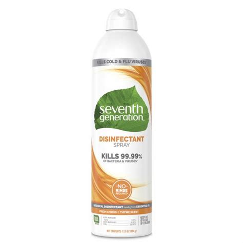 Seventh Generation Spray - Disinfectant - Fresh Citrus - Case of 8