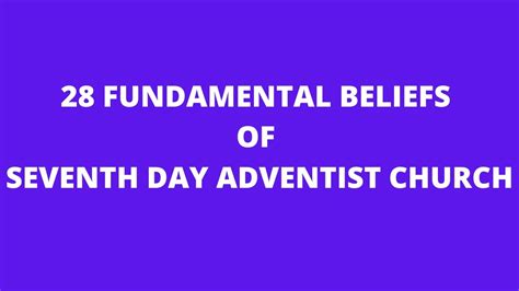 Seventh day adventist church beliefs. In the Seventh-day Adventist Church, giving is not just an act of financial support for the church’s mission and ministries; it is a reflection of the principles and values that sh... 