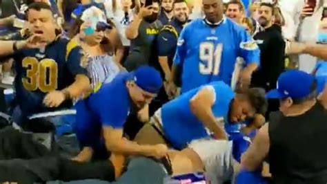 Several fan brawls caught on video at SoFi Stadium