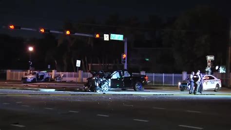 Several road closures after police-involved crash leave 2 critical in NW Miami-Dade