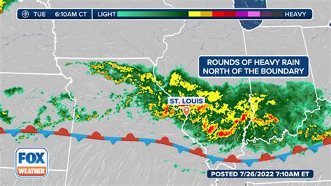 Several rounds of rain expected near St. Louis