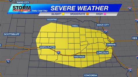 Severe storms possible between 2 p.m. and 8 p.m. Thursday, freezing temps by Sunday morning