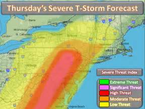 Severe thunderstorm threat today and this evening
