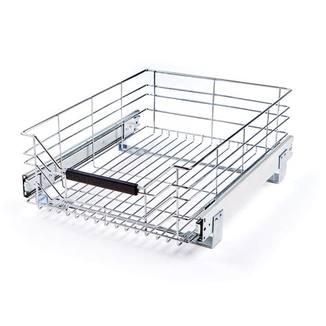 Seville Classics Chrome Wire Sliding Storage Drawer