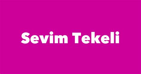 Sevim Tekeli - Wikipedia