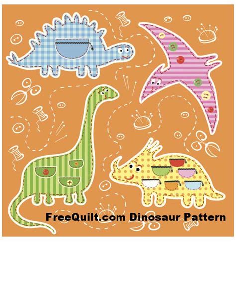 Sew Pretty Witty Applique templates, Dinosaur quilt, Dinosaur crafts