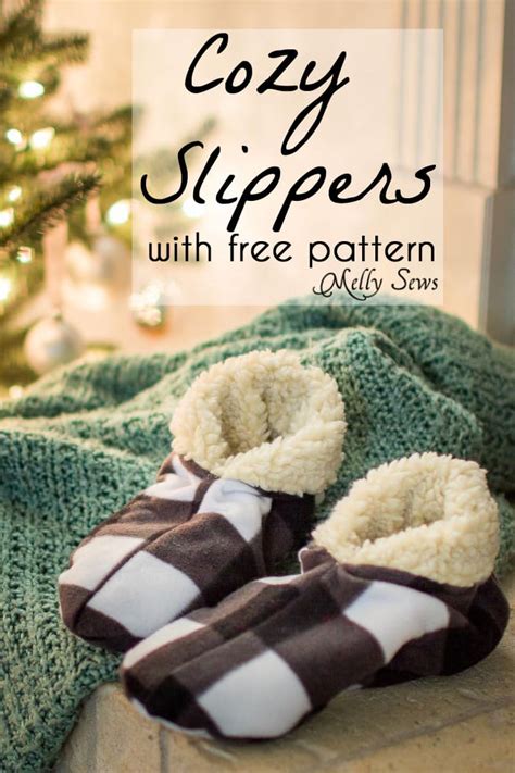Sew Slippers Free Pattern And Video Tutorial Melly Sews