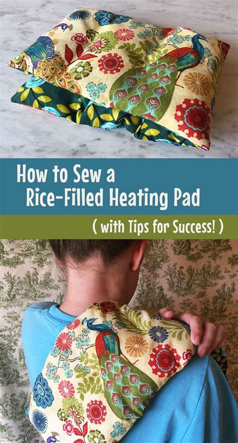 Sew a Microwavable RiceFilled Heating Pad using this tutorial with