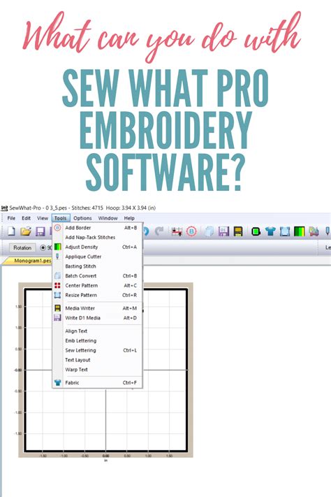 SewWhat-Pro Embroidery Software Review + Tutorial - Sewing …