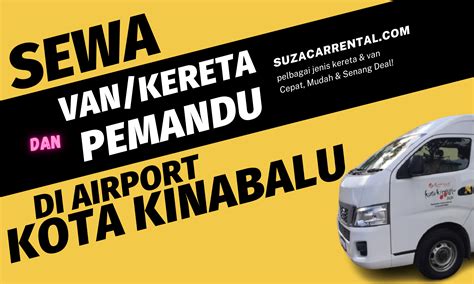 Sewa Van/Kereta Dengan Pemandu Kota Kinabalu