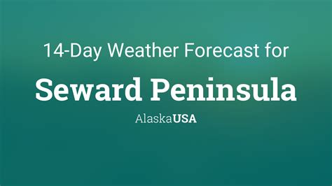 Seward AK Marine Point Forecast. This Afternoon. High: 50