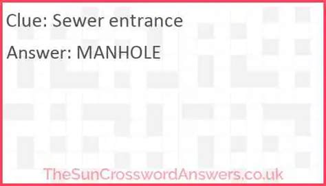 Sewer. Today's crossword puzzle clue is a quick one: Sewer. We will try to find the right answer to this particular crossword clue. Here are the possible solutions for "Sewer" clue. It was last seen in Daily quick crossword. We have 2 possible answers in our database. Sponsored Links.. 