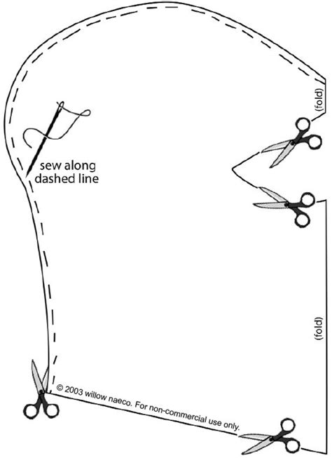 Sewing Pattern Balaclava Template