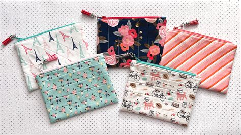 Sewing Pattern For Small Zippered Pouch