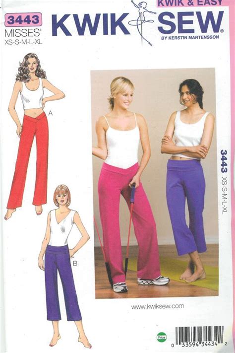 Sewing Pattern Misses OUT OF PRINT Pattern, Yoga Pants Pattern in Two