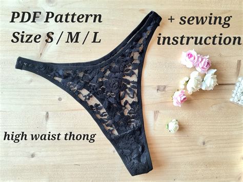 Sewing Pattern high waist thong string Pattern Lingerie