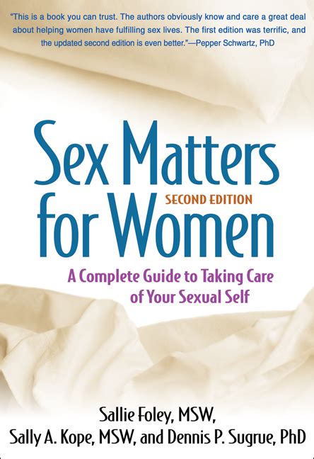 Sex matters for women a complete guide to taking care of your sexual self 2nd edition. - Fluid mechanics frank m white 7th edition solutions manual.
