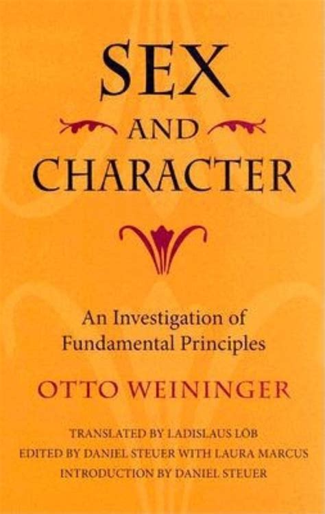 Read Sex And Character An Investigation Of Fundamental Principles By Otto Weininger