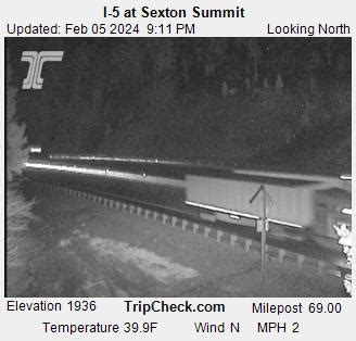 Interstate 5 Oregon Freeway Road Conditions, Weather, and Traffic Web Cams. I-5 including Siskiyou Summit, Ashland, Medford, Grants Pass, Sexton Pass, Myrtle Creek, Roseburg, Eugene, Albany, Salem & Portland. Wait for all images to load, then click on the image for a larger picture. . 