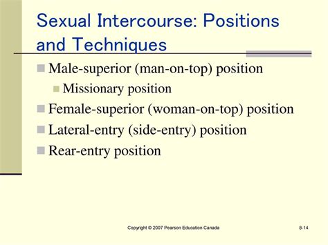 Sexual intercourse and positions
