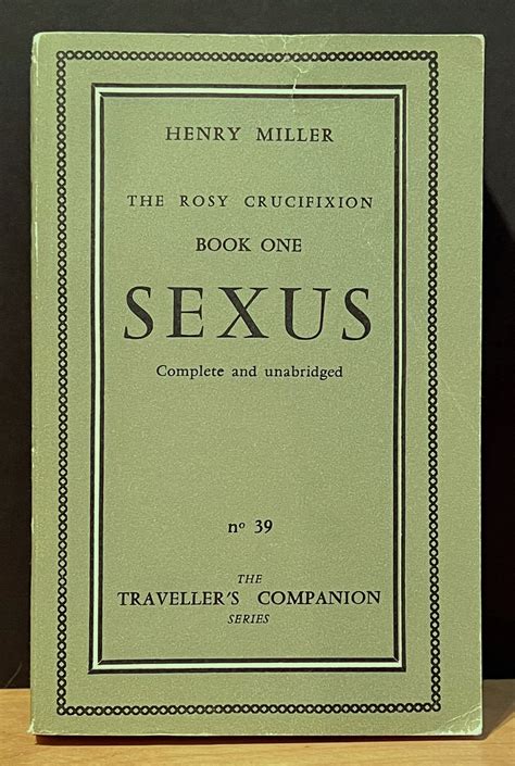 Download Sexus The Rosy Crucifixion 1 By Henry Miller