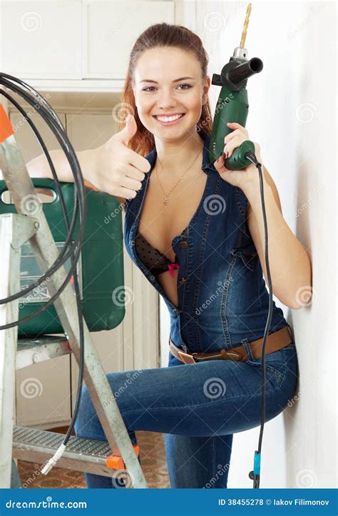 Sexy girl with tools. .  ...