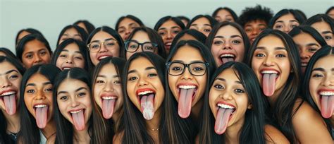 Sexy school tongues. .  ...