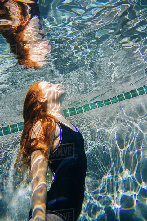 Sexy teens swimming