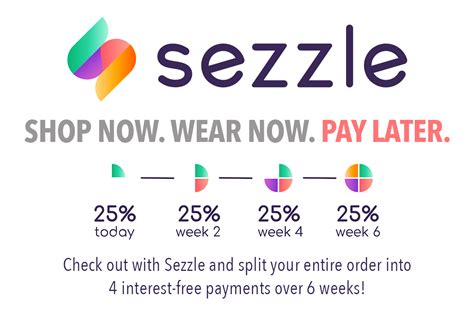 Sezzle payment. Use Sezzle when you buy now and pay later at Pay. Pay in easy budget-friendly payments. Start shopping at Pay today and get interest-free financing! 