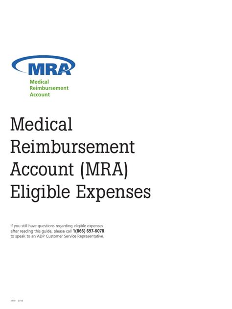  Find the health care expense. See if the expense is eligible for reimbursement. Each expense is in one of three categories: Eligible – This expense is eligible for reimbursement from your MRA. Potentially Eligible – This expense may be eligible for reimbursement based on meeting certain requirements. . 