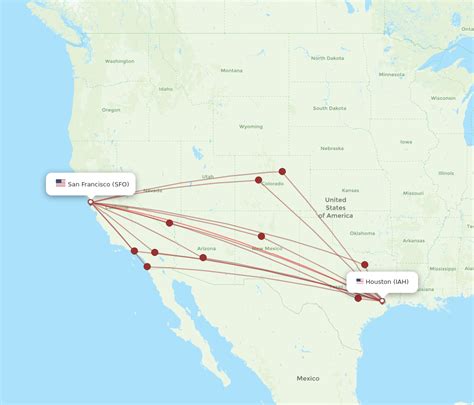  There are 22 weekly flights from San Francisco (SFO) to Houston (Bush) on Southwest Airlines. What day has the lowest fares from San Francisco (SFO) to Houston (Bush)? To find the lowest fares by day and time to fly San Francisco (SFO) to Houston (Bush) with Southwest, check out our Low Fare Calendar. . 