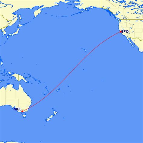 San Francisco to Melbourne, Australia Airports . These are