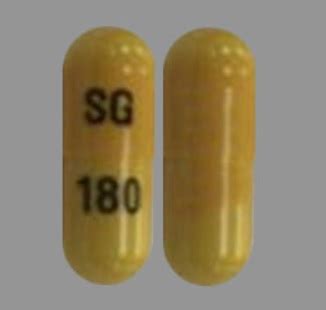 Sg180 yellow pill. Enter the imprint code that appears on the pill. Example: L484; Select the the pill color (optional). Select the shape (optional). Alternatively, search by drug name or NDC code using the fields above. Tip: Search for the imprint first, then refine by color and/or shape if you have too many results. 