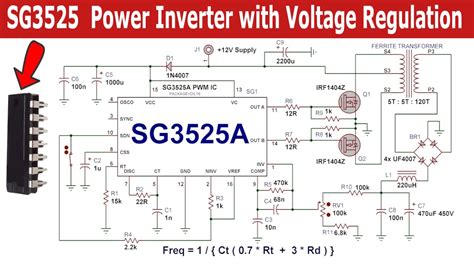 Sg3525 module.  To control the output voltage, it offers a feedback ci...