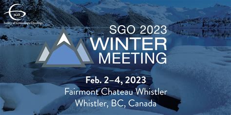 Sgo Winter Meeting 2023