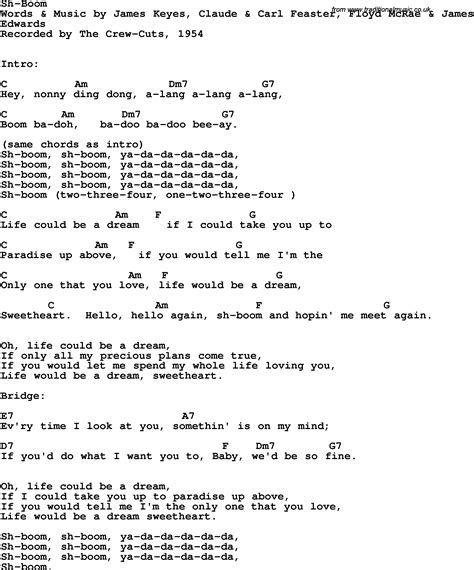 Sh boom lyrics. Things To Know About Sh boom lyrics. 