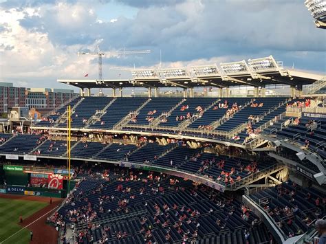 Jan 22, 2017 · Well, at least you’re in the shade. Nationals Park Seating Tip #2: Avoid Lower Right Field Seats. The lower right field seats in Nationals Park are completely covered by the second deck overhang and certain sections are tucked underneath the second deck behind the bullpen. The only advantage of such seats would be being able to watch pitchers ... . 