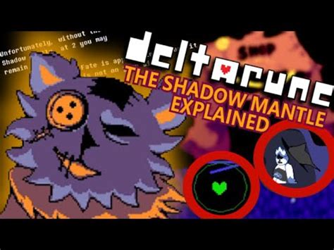 Shadow mantle deltarune. Mentioned by SSL2004 and hinted by Seam if you only bring him the Shadow Crystal from Spamton, it's possible to find the Jevil's one and one his items in the... 