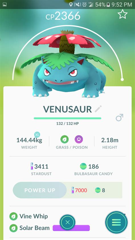 There is a best choice though for Venusaur's best moveset to take advantage of maximum DPS. This moveset is: Fast Move - Vine Whip. Charge Move - Frenzy Plant. While Vine Whip can be easily taught .... 
